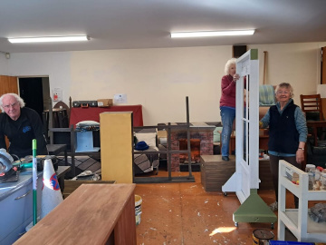 Tony Sandy, Caroline Parker and Anne Rimmer - what a team. 